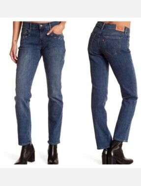Levi's 505 Straight floral embroidery jeans 32